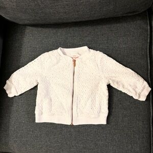Baby Cat & Jack White Eyelet Jacket